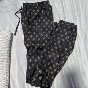OVO Black and Gold Patterned Pajama Pants